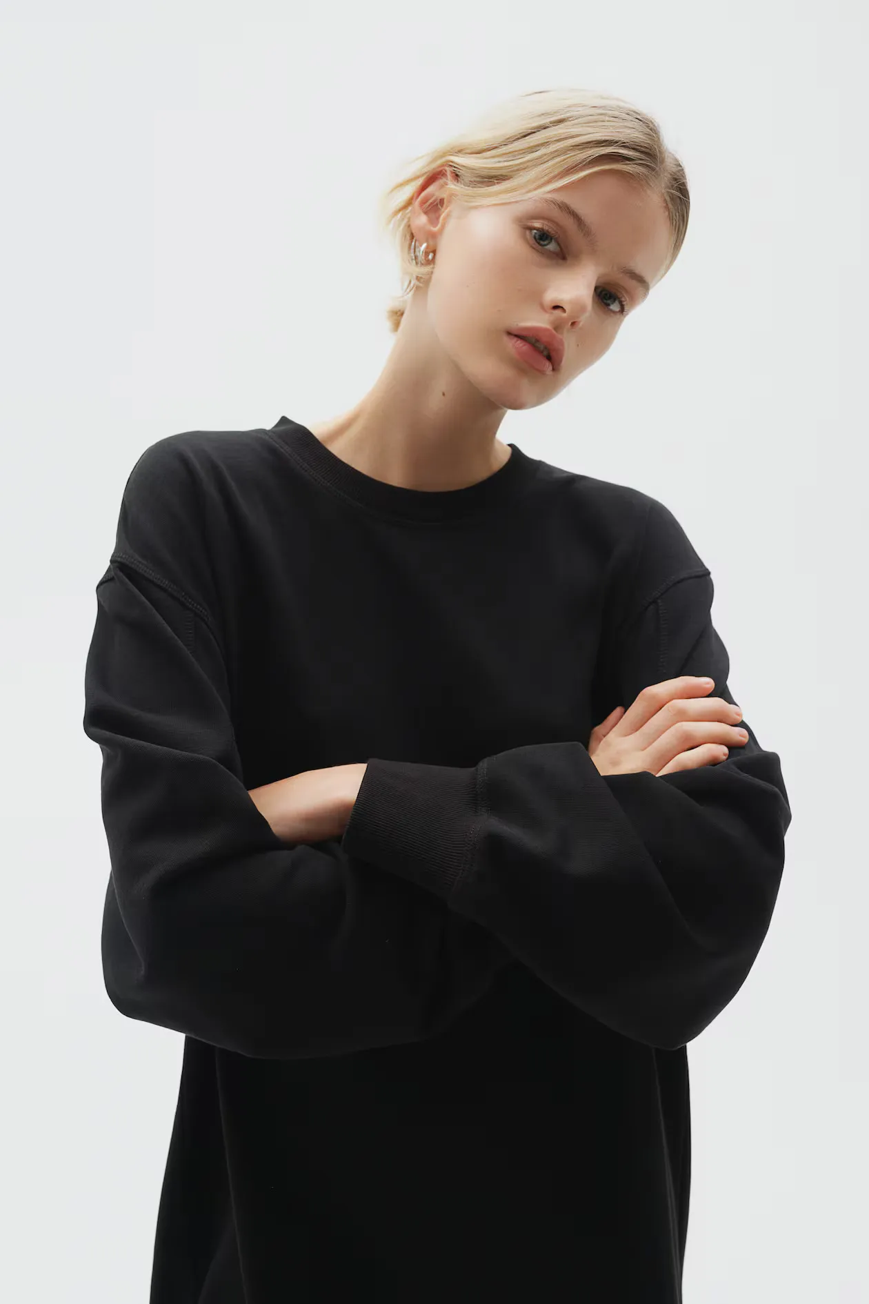 Model posing for the camera image